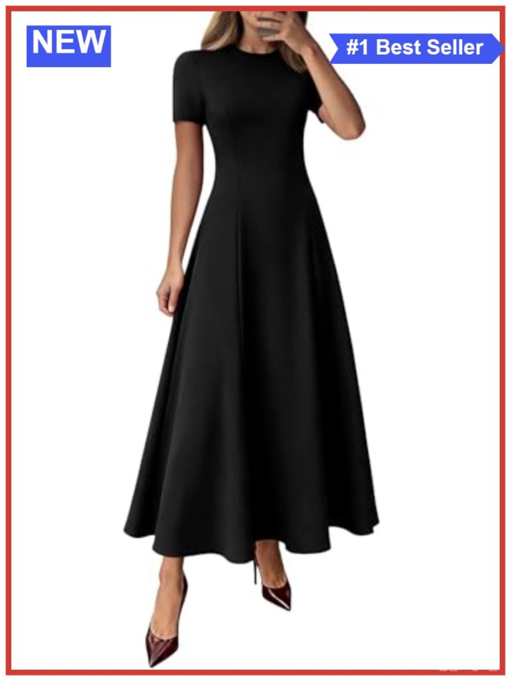 Long Formal Wedding Guest Dress for Women Short Sleeve A-Line Maxi with Pockets
